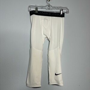 Nike Kids White Athletic Bottoms size L